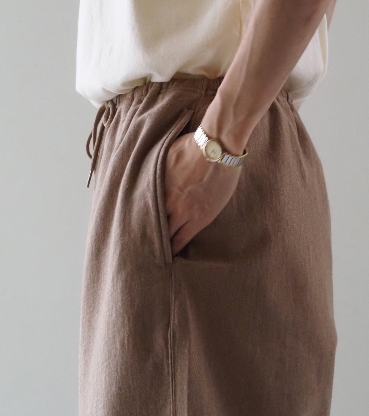 blurhms Thin-Sweat Shorts , Heather Beige