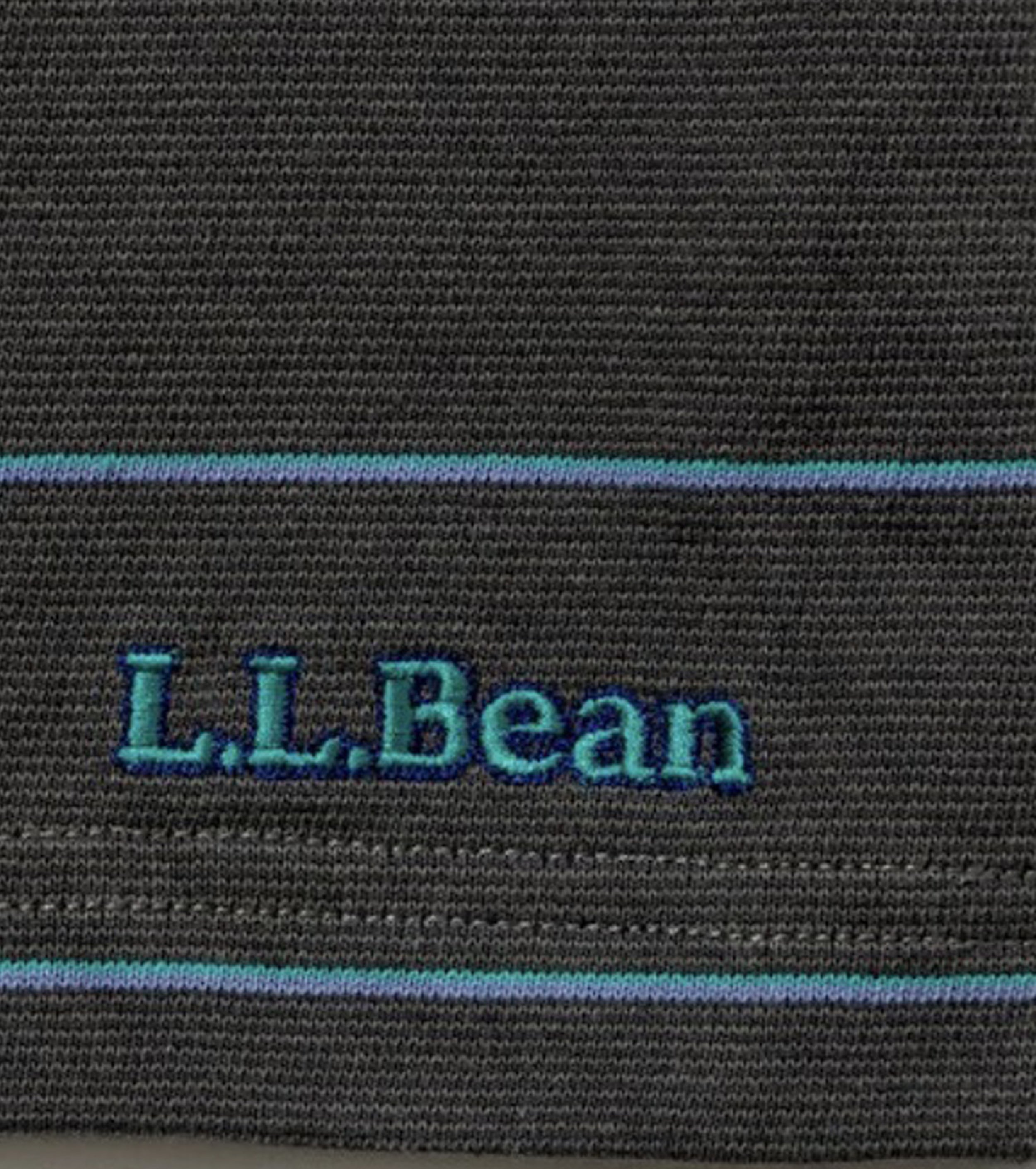 L.L.Bean JAPAN EDITION ユニオン ショートスリーブ ストライプ ティー , Charcoal × Periwinkle