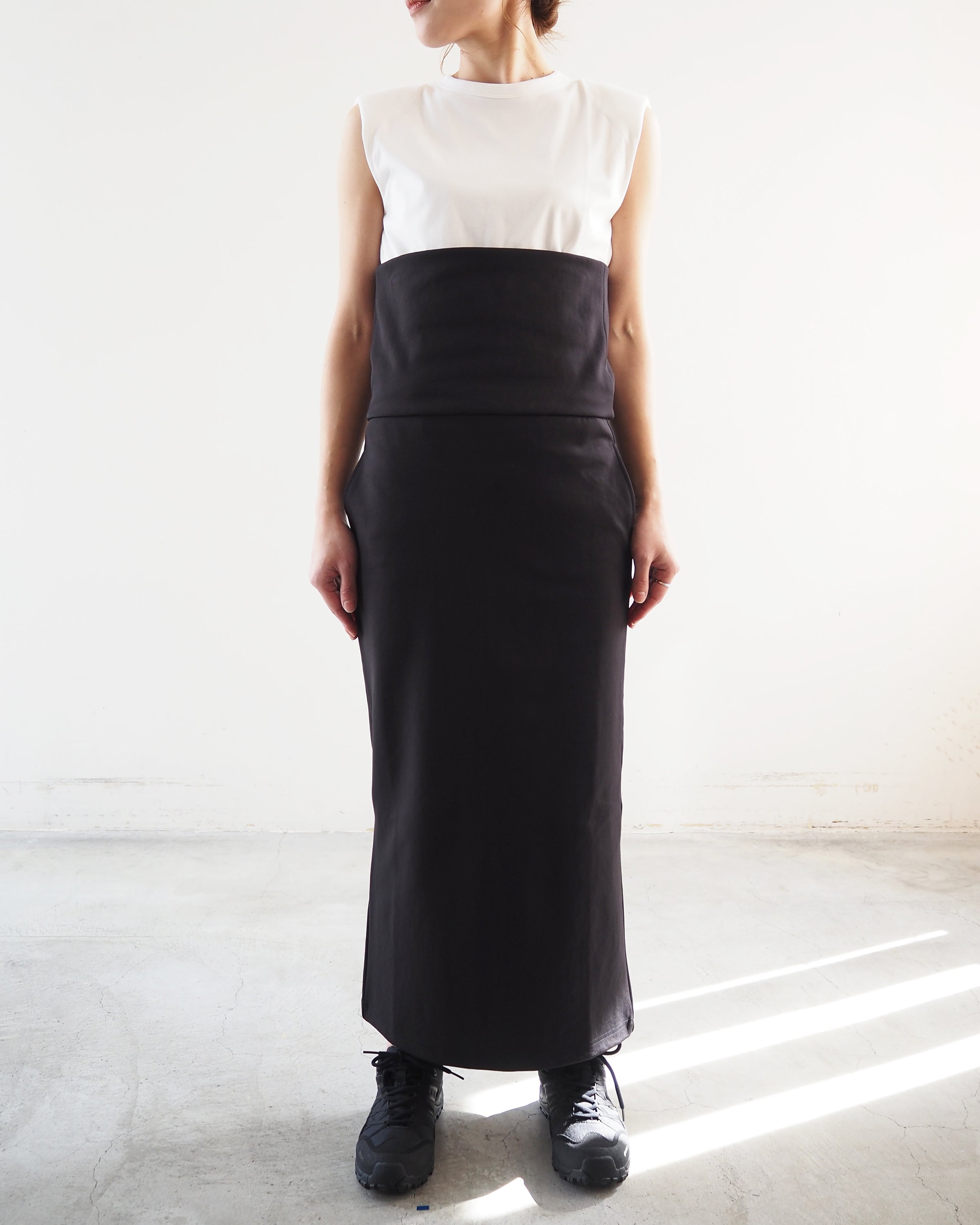 Pencil Two Way Skirt, Charcoal