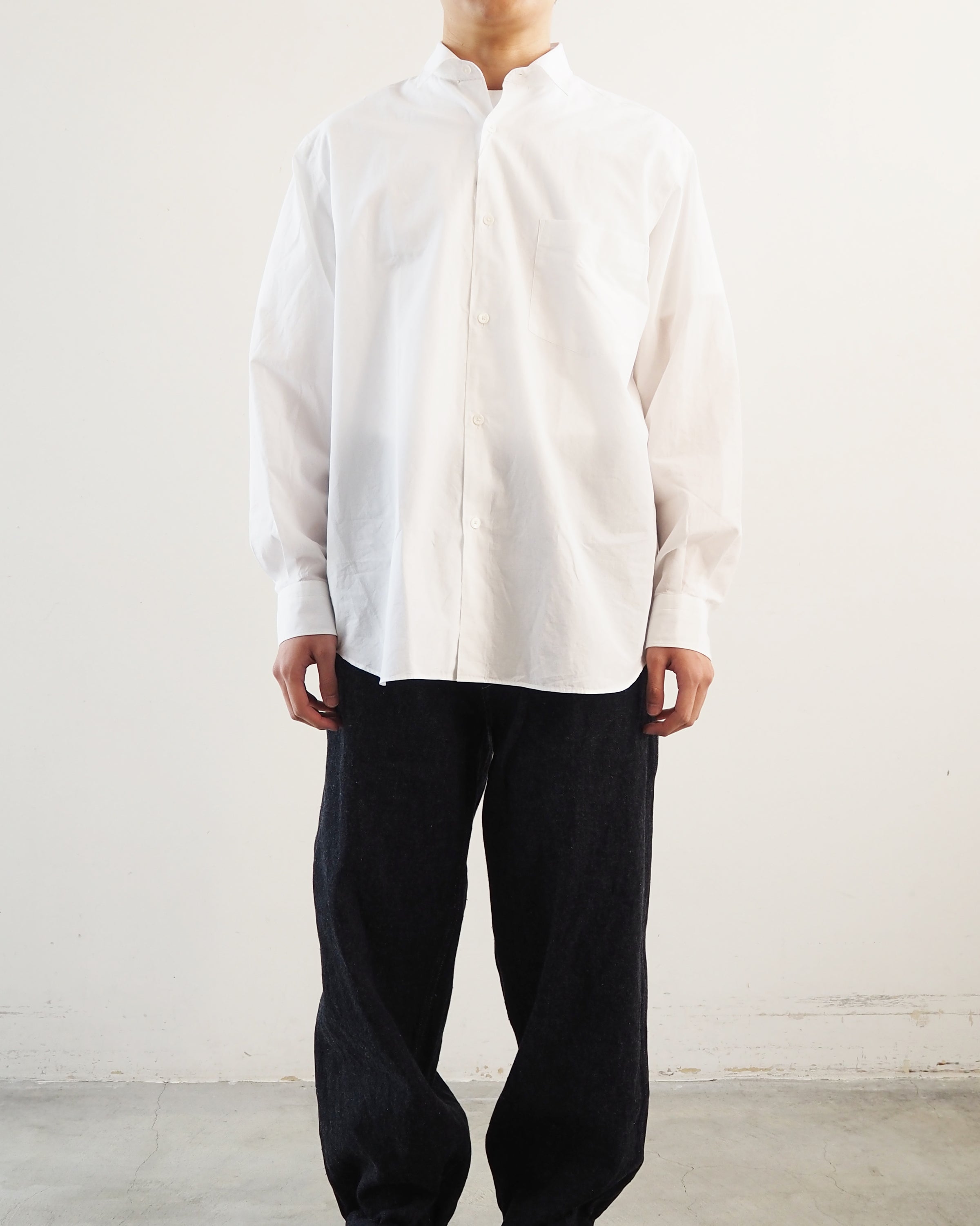 COMOLI 23AW コモリシャツ　ホワイト　サイズ1シャツ