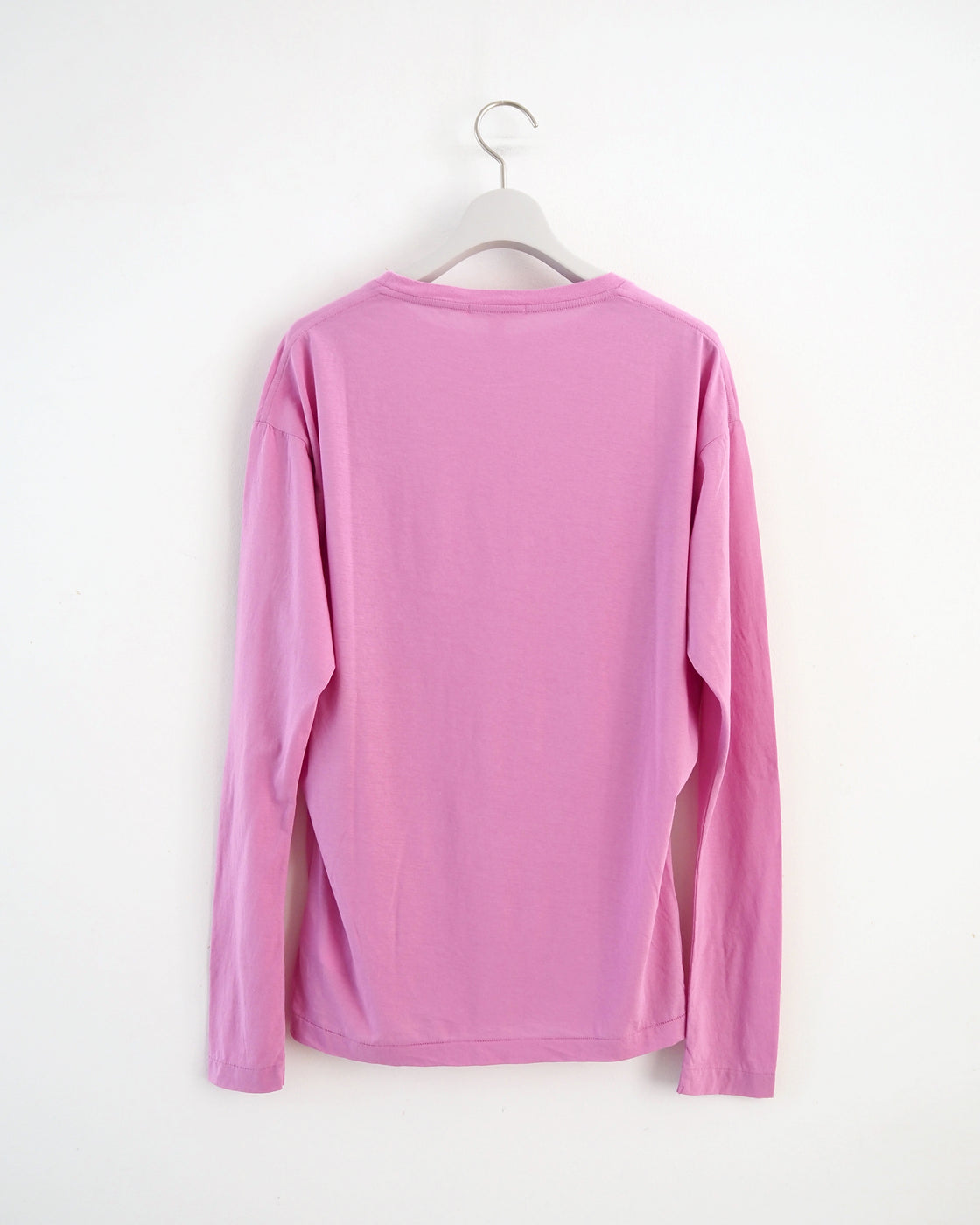 high twist cotton jersey long sleeve Tee, Lilac