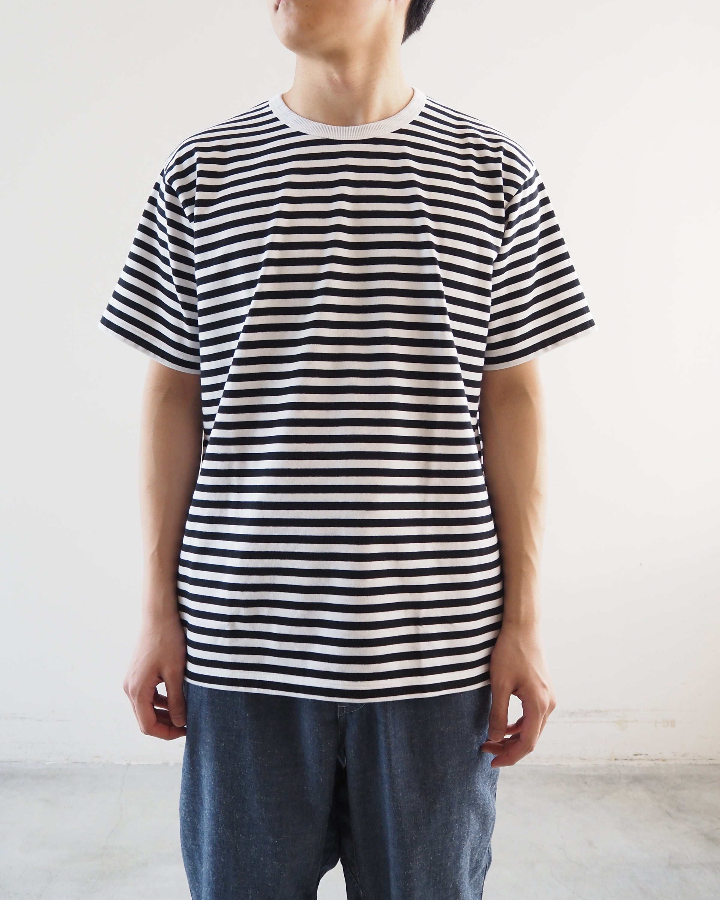 Coolmax Stripe Jersey Tee, Black x White