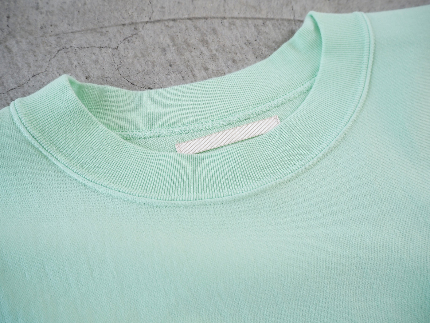 Light Sweat Crew Neck Pullover, Pale Green